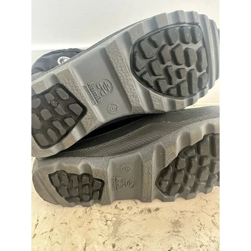 Kamik Snow Boots Big Kid Boy Girl 5Y Black - Picture 3 of 4